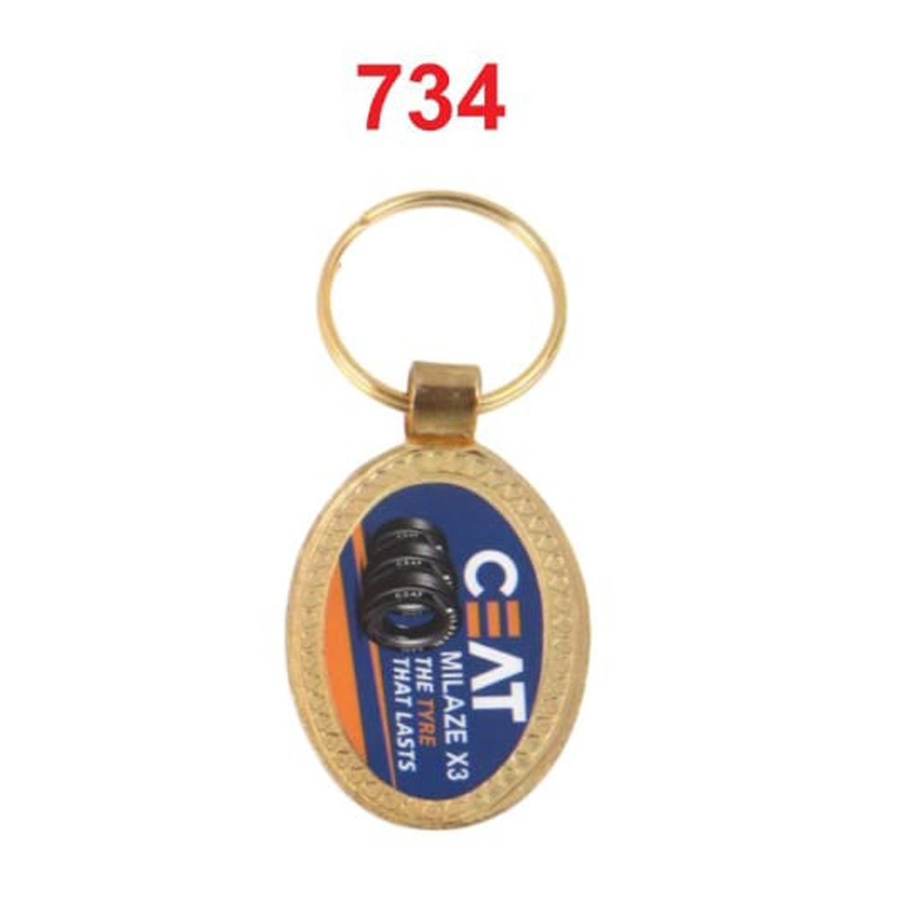 DA7342025*GOLDEN CHAIN & FOLD DIGITAL PHOTO LAMINATION METAL KEYCHAIN