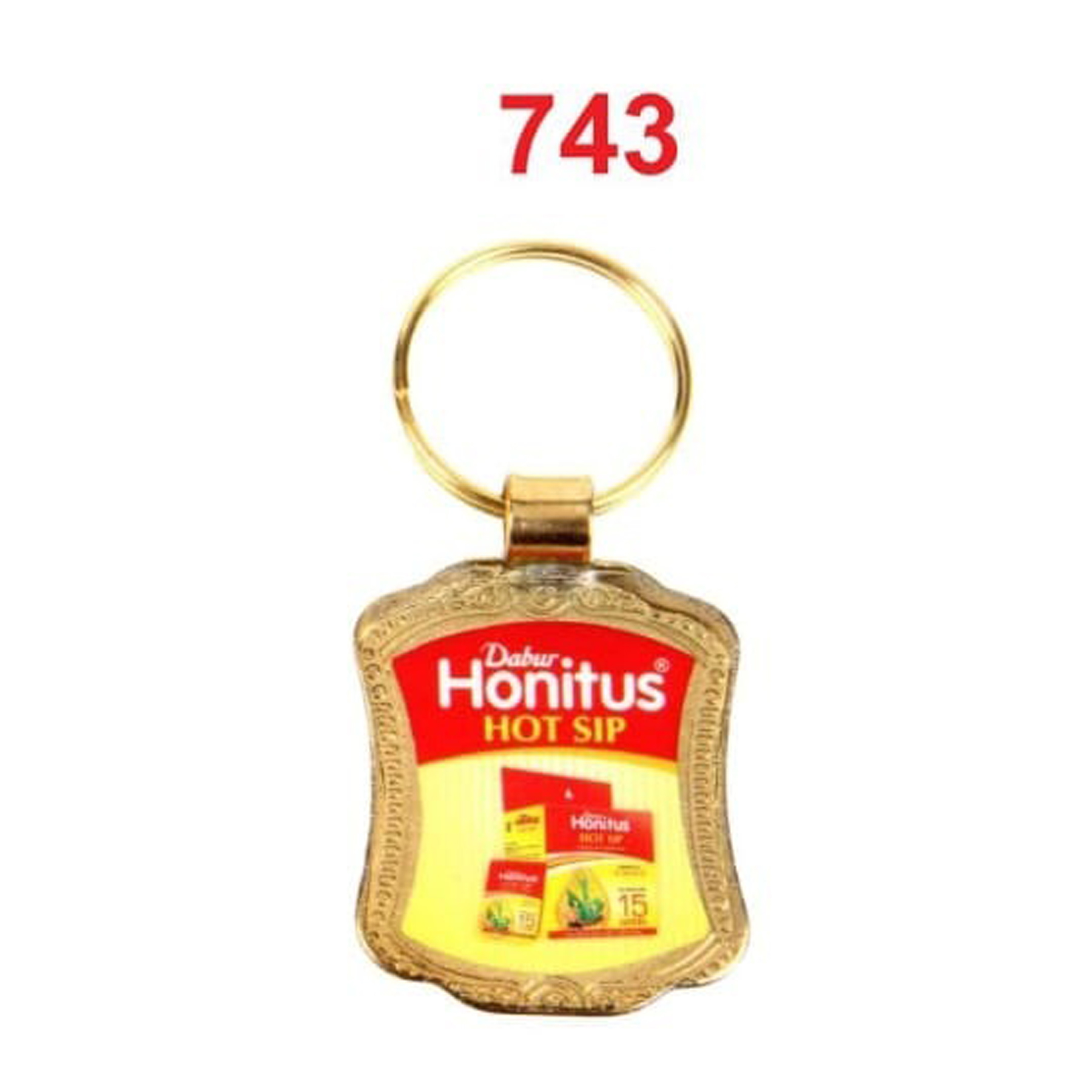 DA7432025*GOLDEN CHAIN & FOLD DIGITAL PHOTO LAMINATION METAL KEYCHAIN