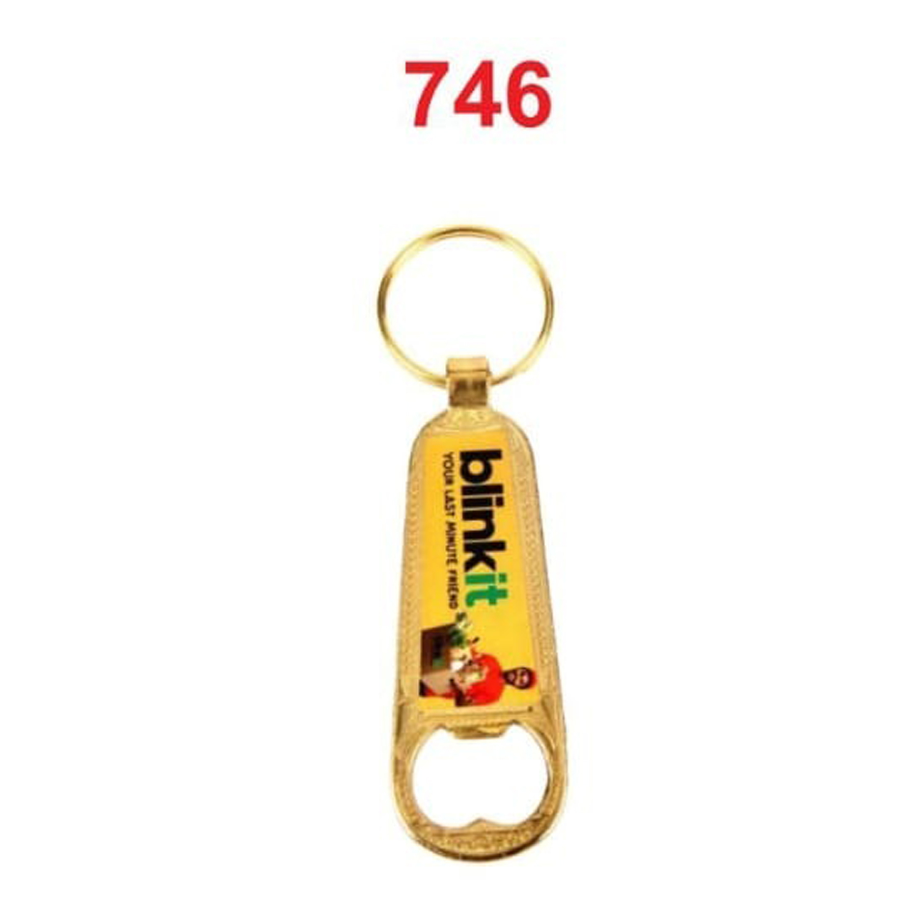 DA7462025*GOLDEN CHAIN & FOLD DIGITAL PHOTO LAMINATION METAL KEYCHAIN