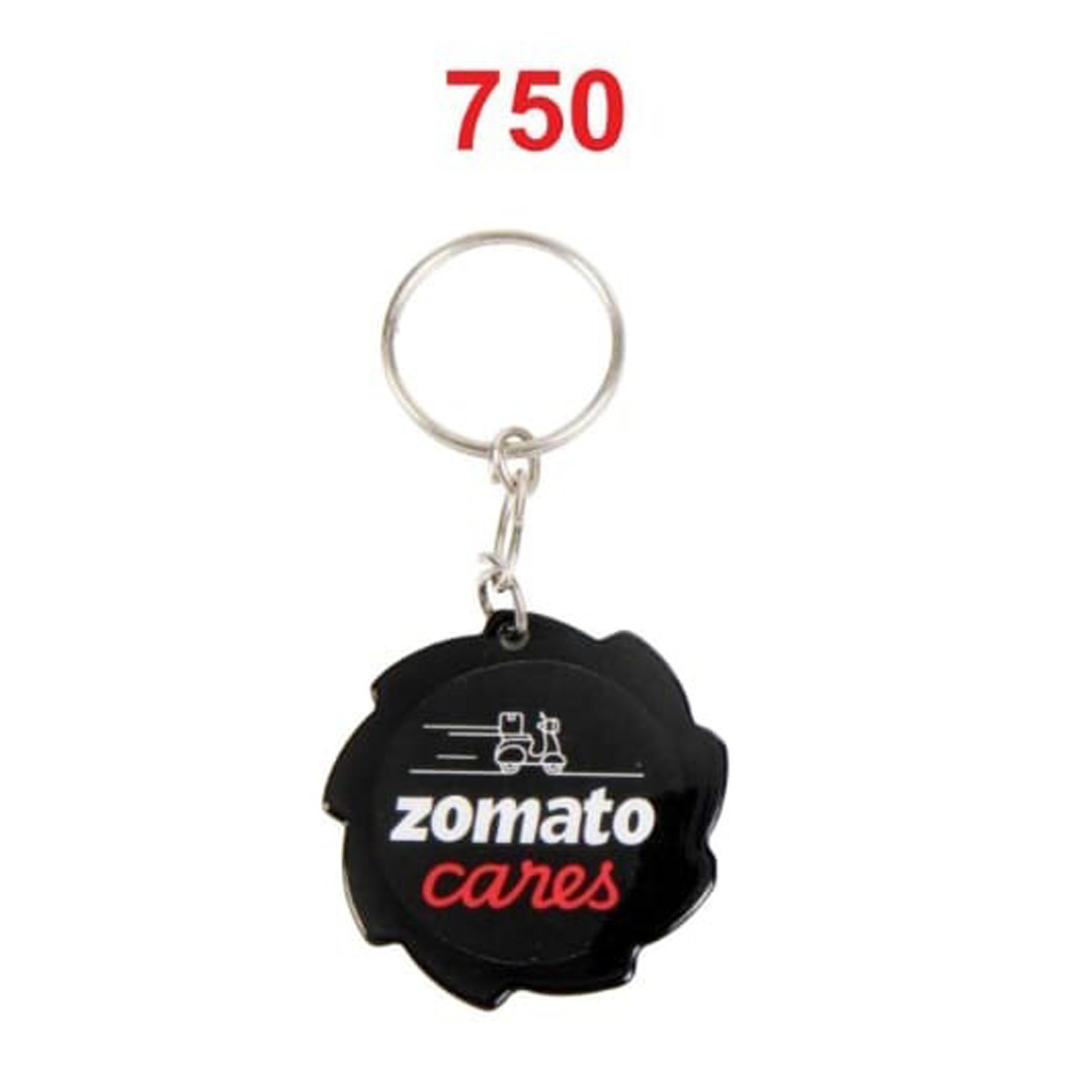 DA7502025*POWDER COATING & DOUBLE PLATING BLACK NICKEL LAMINATION METAL KEYCHAIN