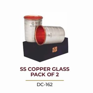 SS COPPER GLASS PACK OF 2 DC162
