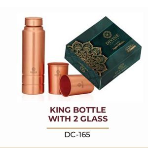 KING BOTTLE WITH 2 GLASS DC165