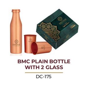BMC PLAIN BOTTLE WITH
2 GLASS DC175