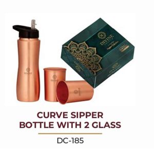 CURVE SIPPER BOTTLE
WlTH 2 GLASS DC185