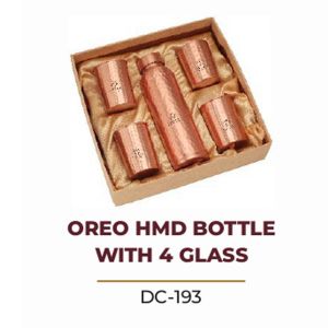 OREO HMD BOTTLE WITH 4 GLASS DC193