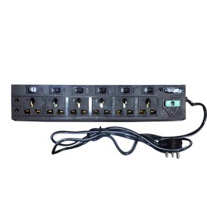 Extension cord 6 socket and 6 switches  