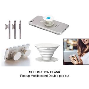 SUBLIMATION BLANK Pop up Mobile stand Double pop out