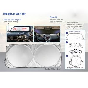 Folding car sun shade (for windshield)