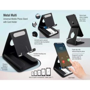 Metal Multi Mobile Stand With Visiting Card Holder
