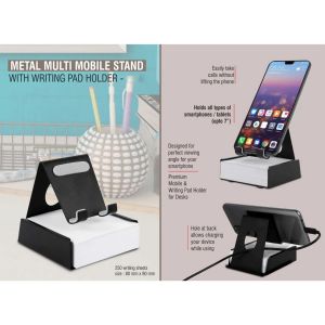 Metal Mobile Stand With Writing Pad Holder 250 Sheets