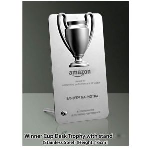  SS Winner Cup desk trophy with stand (in gift box)
