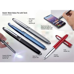 METAL STYLUS PEN WITH TORCH CHROME FINISH