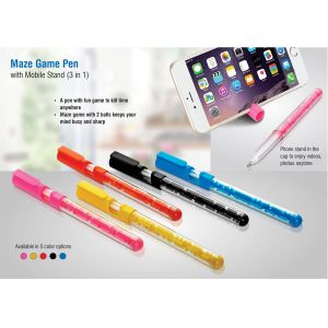 MAZE GAME PEN WITH MOBILE STAND 