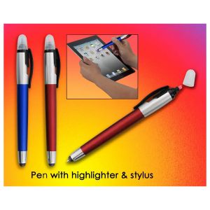 Pen With Highlighter & Stylus