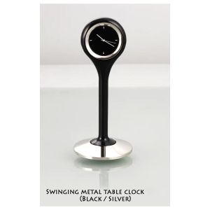 Swinging Metal Table Clock