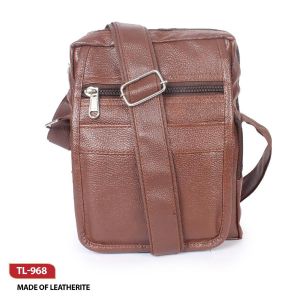 TL-968*Messenger Bag Leatherite (Brown)