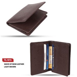 TL-975*Card Holder NDM Leather (Light Brown)