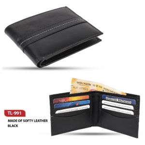 TL-991*Wallet Softy Leather (Black)