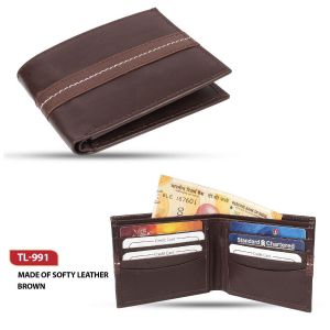 TL-991B*Wallet  Softy Leather (Brown)