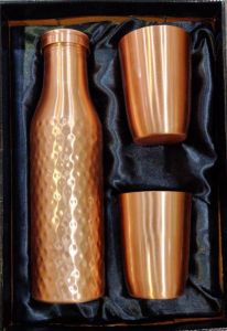 Bmc Hmd copper bottle with 2 glass gift set DC 45