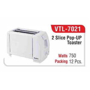 VTL7021*POP UP TOASTER TWO SLICE WHITE