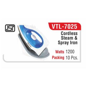 VTL7025*CORDLESS STEAM & SPRAY IRON