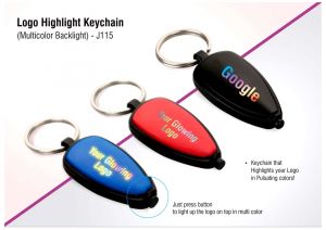 Logo Highlight Keychain (Multicolor Backlight)